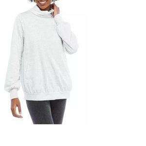 New Directions Studio Women’s Long Bubble Sleeve Cozy Cowl Neck Pullover Top NWT